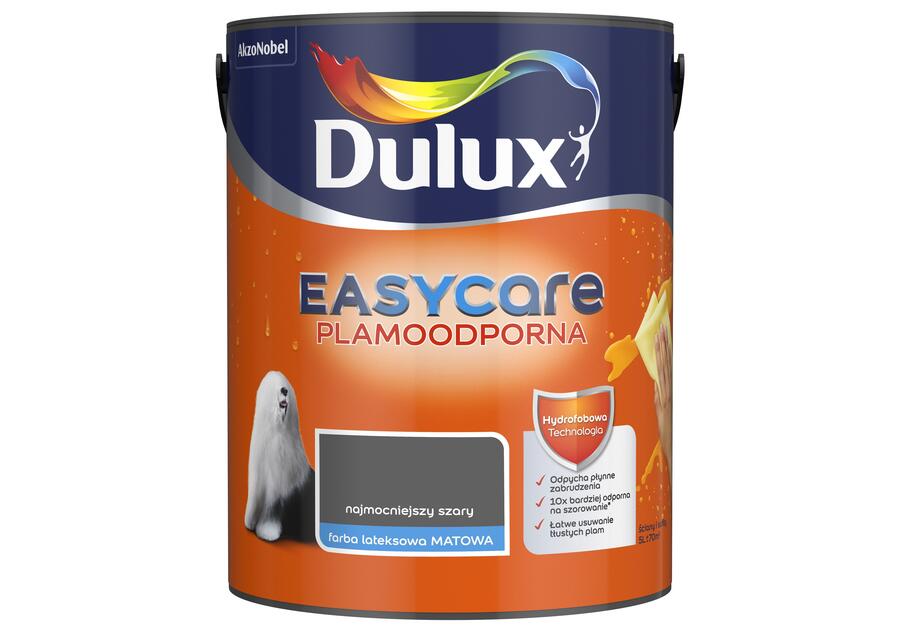 Farba do wnętrz EasyCare 5 L najmocniejszy szary DULUX