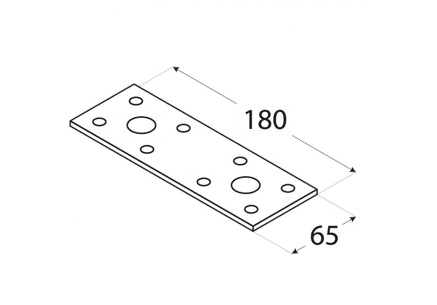 Łacznik płaski 18x6,5 cm LP5 DMX