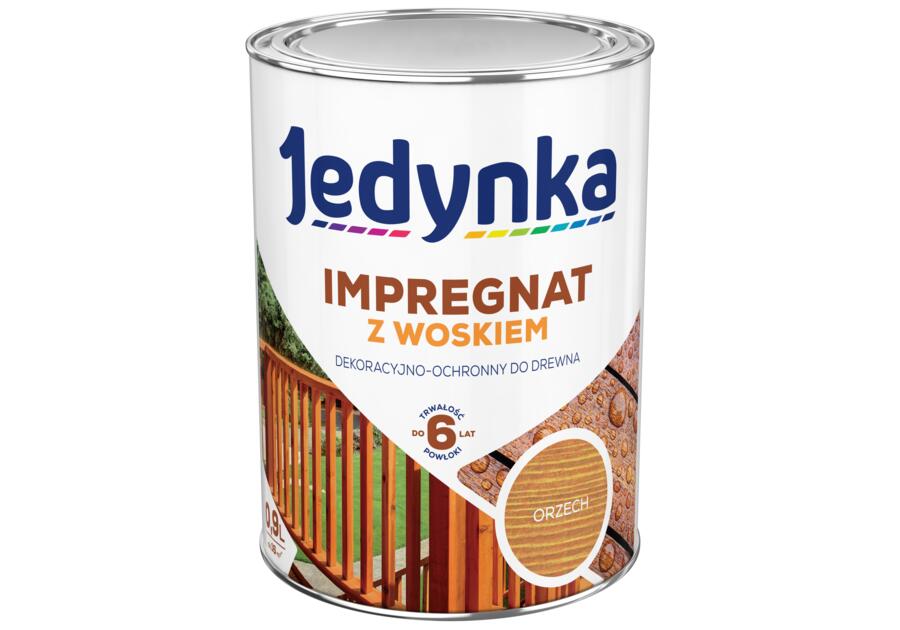 Impregnat do drewna z woskiem orzech 0,9 L JEDYNKA