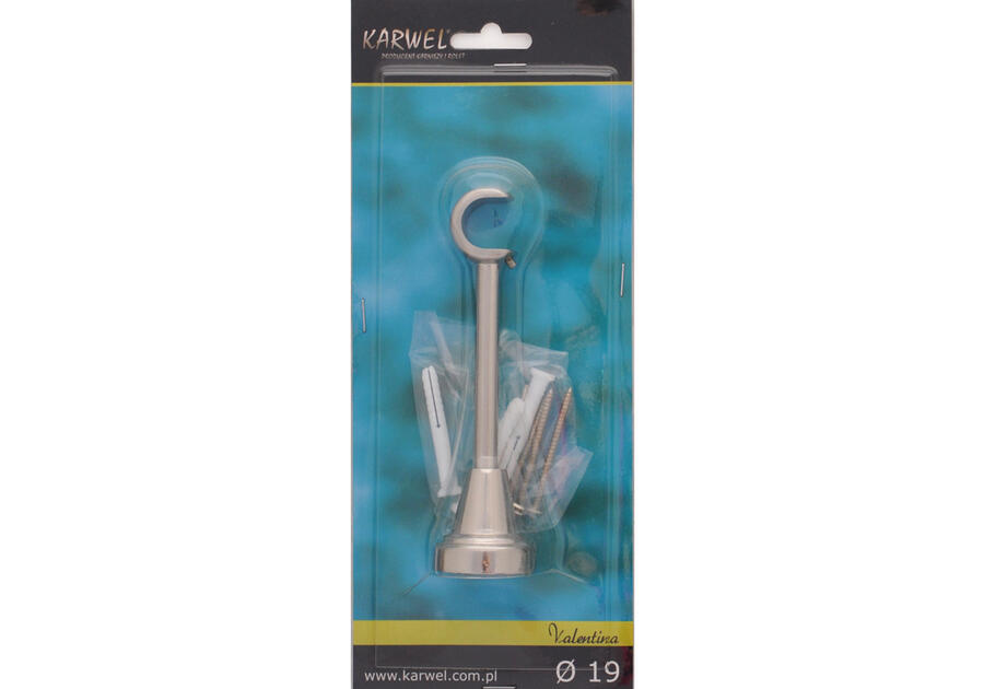 Wspornik pojedynczy Valentina fi 19 mm nikiel KARWEL