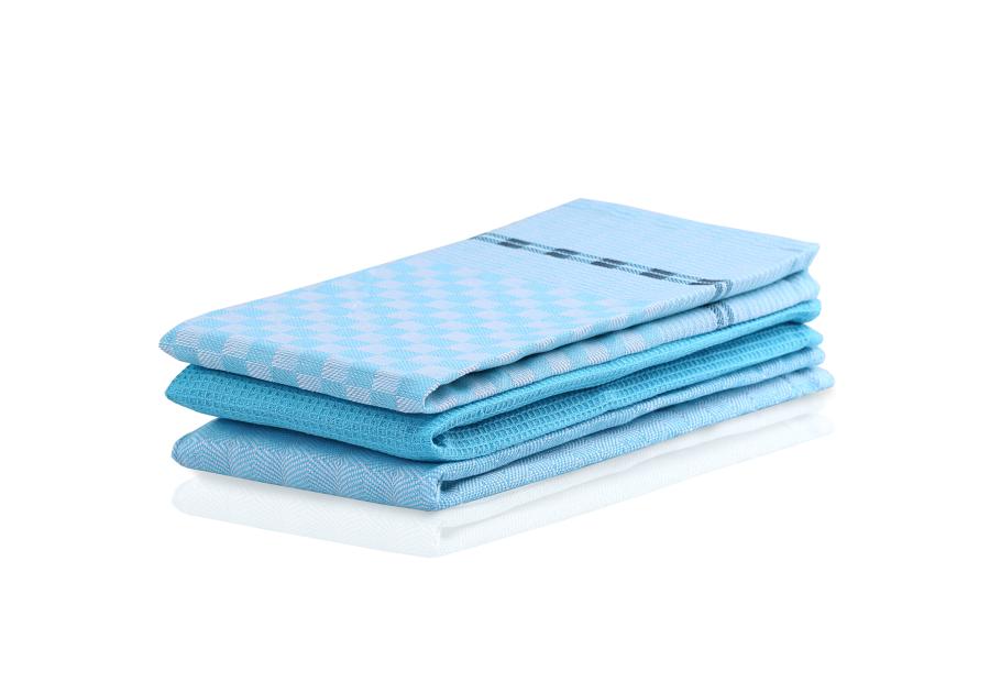 Ręcznik kuchenny Louie turkusowy Set 50x70x3 cm DECOKING