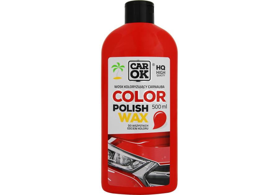 Wosk koloryzujący Carnauba czerwony 500 ml CAR OK