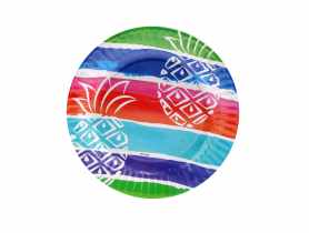 Talerz papierowy LGP Pineapple 18 cm, 6 sztuk art.12194 DECOR