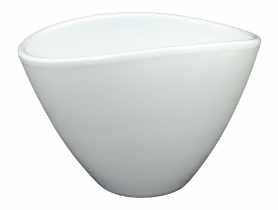 Osłonka doniczkowa owalna 18 cm biała CERMAX