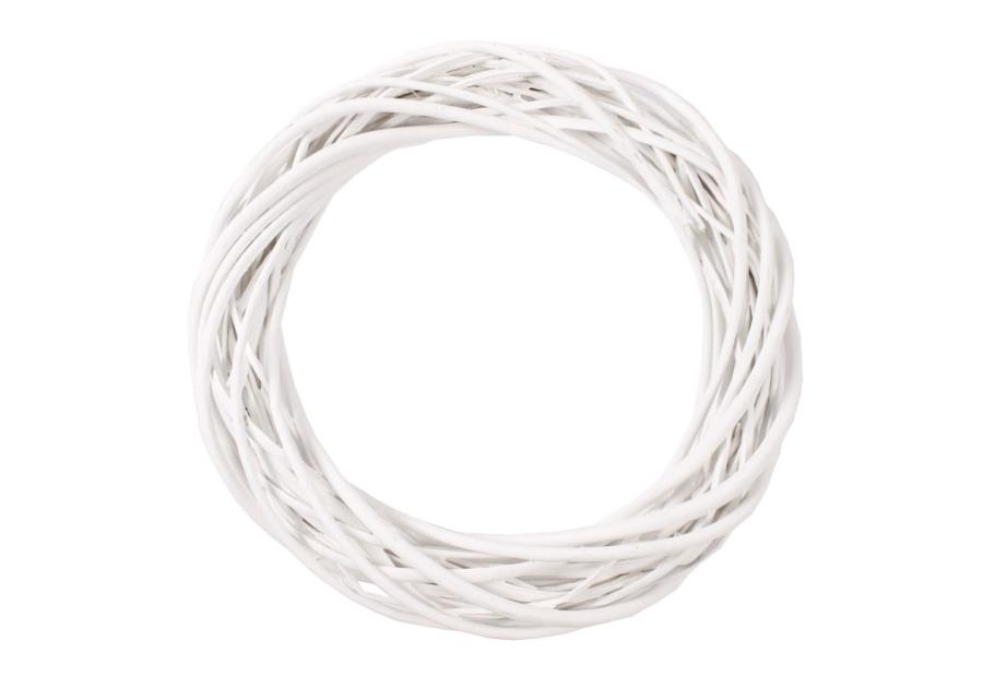 Wianek wiklinowy 35 cm biały TIN TOURS