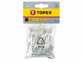 Nity aluminiowe 4.0 x 12.5 mm, 50 sztuk TOPEX
