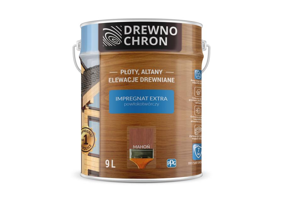 Impregnat do drewna Extra mahoń 9 L DREWNOCHRON