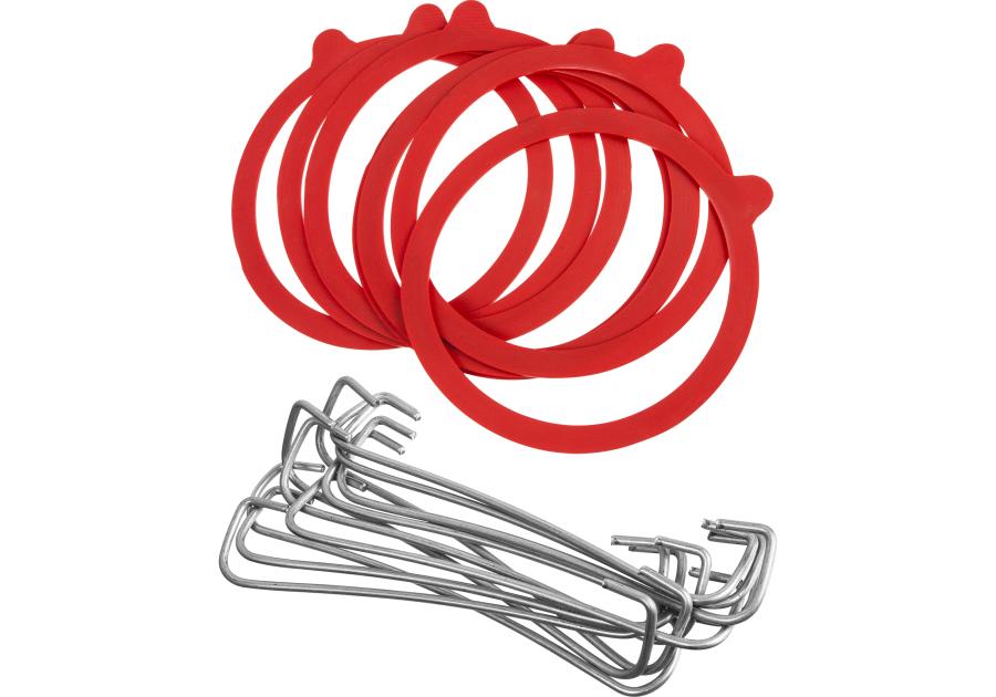 Zestaw sprężynki + uszczelki Weck 10 mm -10 szt. BROWIN