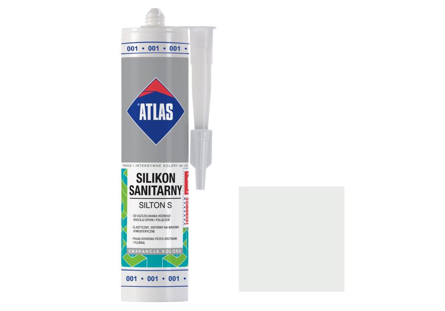 Silikon sanitarny Silton S biały 280 ml ATLAS