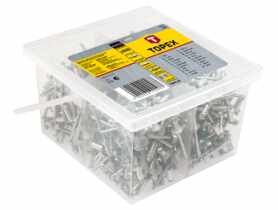 Nity aluminiowe 4.0 x 10 mm, 800 sztuk TOPEX