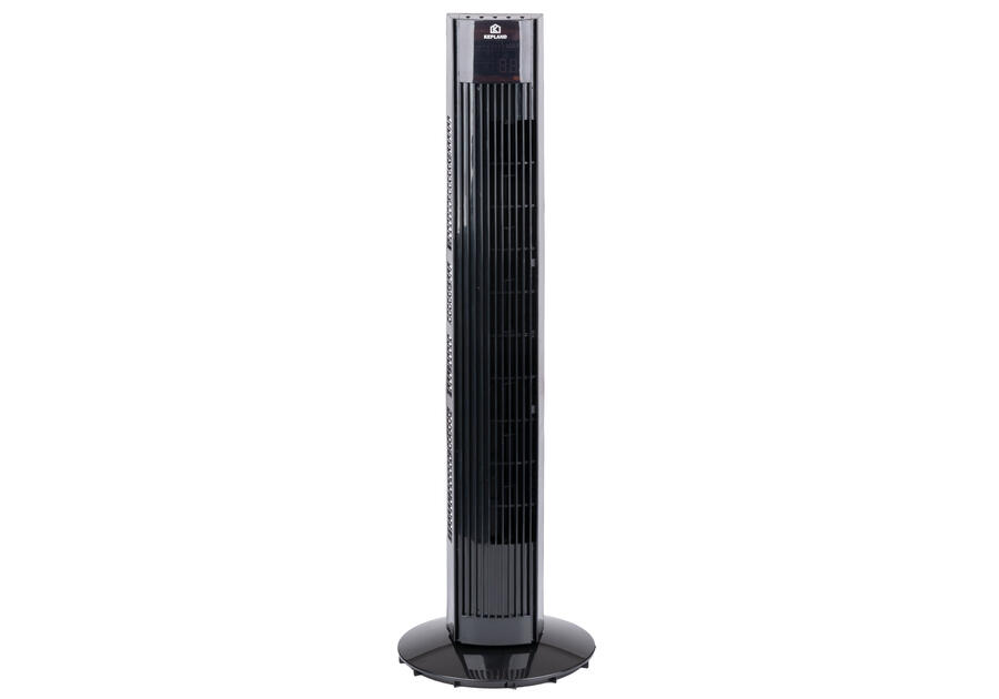 Wentylator kolumnowy czarny 50 W z pilotem KEPLAND