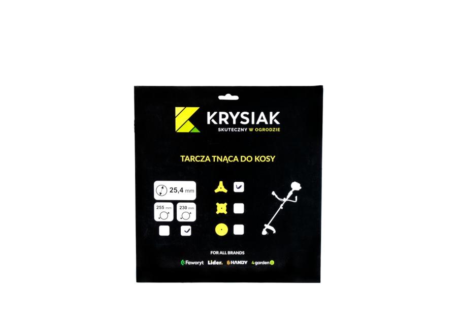 Tarcza tnąca 3Z/230 mm/25,4 mm-1,4 mm KRYSIAK