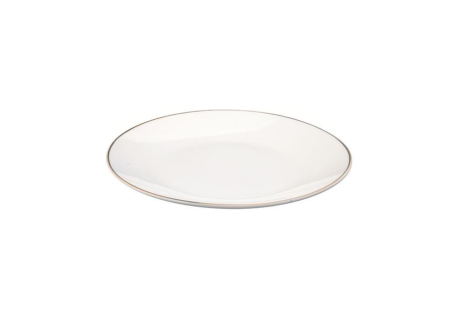 Talerz deserowy 20 cm Bella Złota Linia kremowyowy ALTOMDESIGN