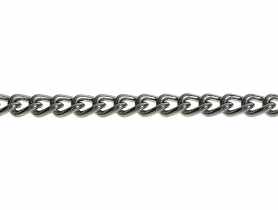 Łańcuszek pancerny mosiądzowany 1,2x3,6 mm - 25 mb HSI