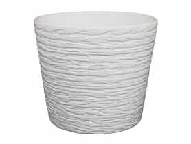 Osłonka doniczkowa 815 - 15 cm biała mat CERMAX