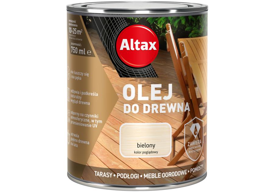 Olej do drewna 0,75 L bielony ALTAX