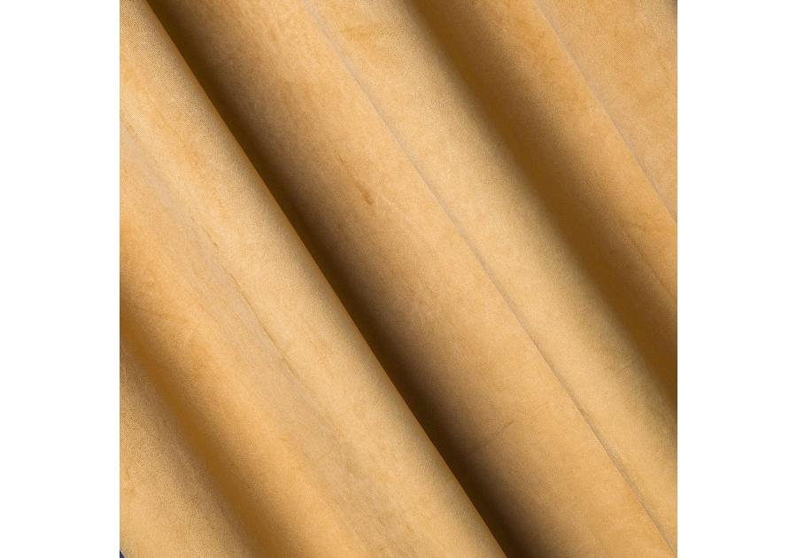 Zasłona velvet gładki pierre musztardowy 140x270 cm CHIC HOME