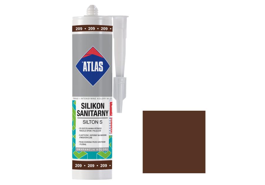 Silikon sanitarny Silton S kasztanowy ATLAS