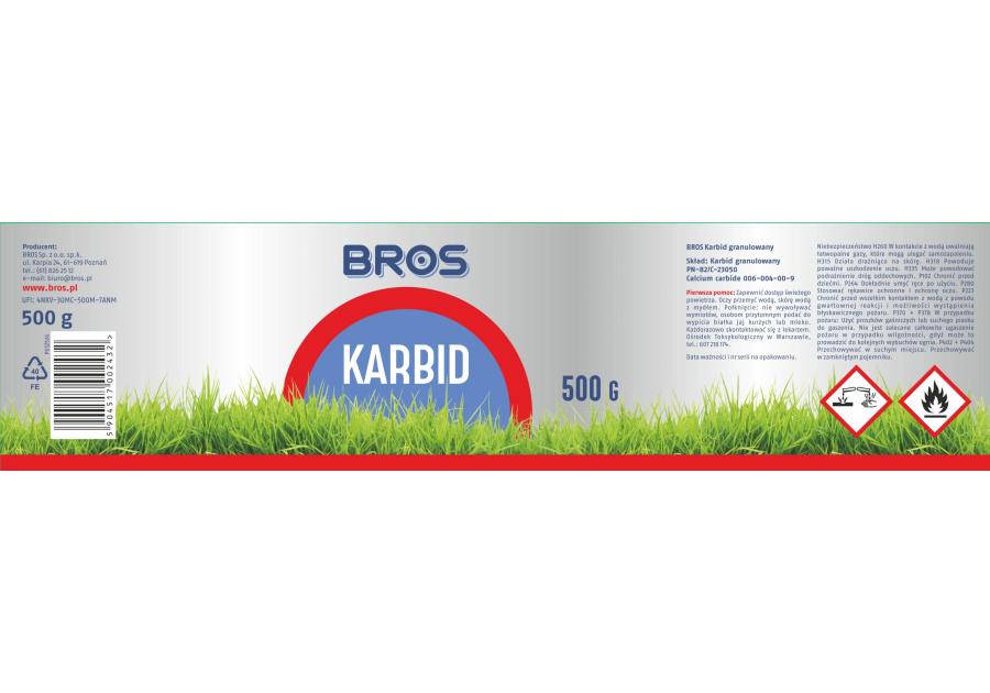 Karbid granulowany 500 g BROS
