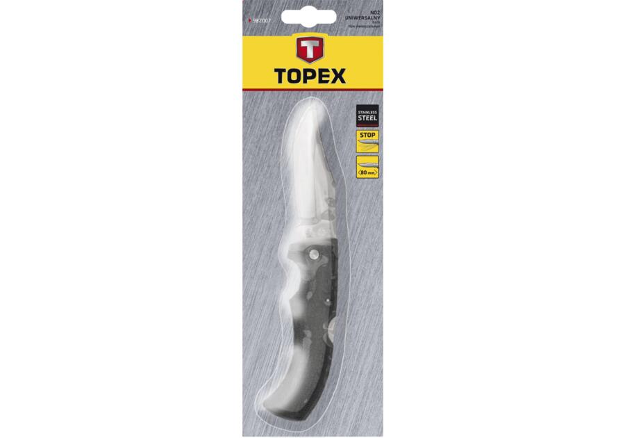 Nóż uniwersalny, ostrze 90 mm, składany TOPEX