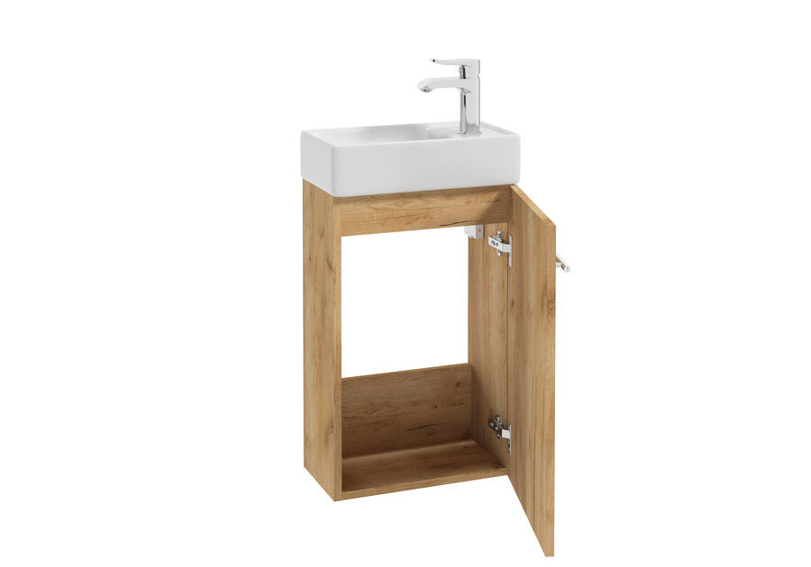 Szafka łazienkowa z umywalką Small 40 cm dąb craft złoty DEFTRANS