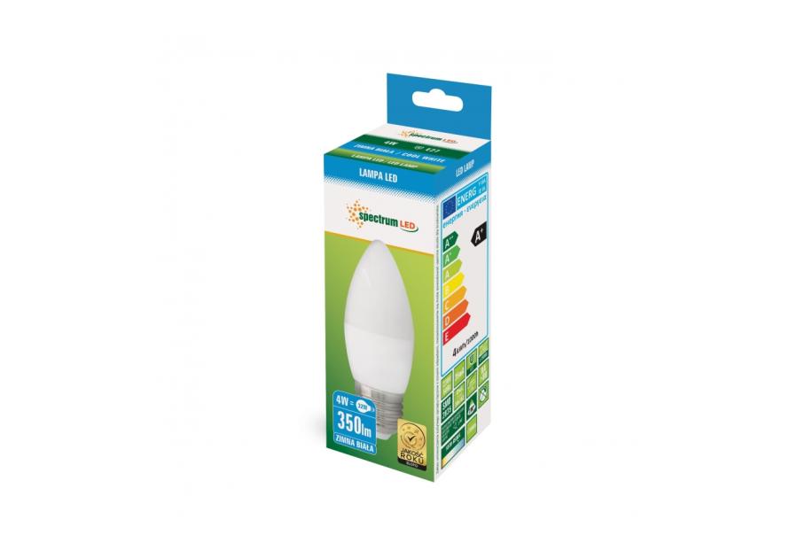 Żarówka świecowa LED 4 W E27 zimny biały SPETRUM