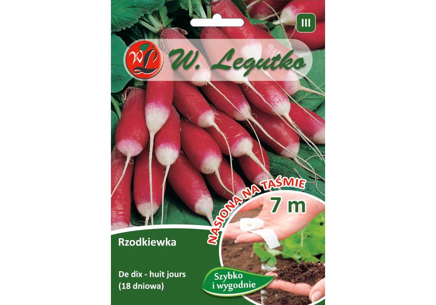 Rzodkiewka De dix-huit jours -18 dniowa taśma 3 m W.LEGUTKO