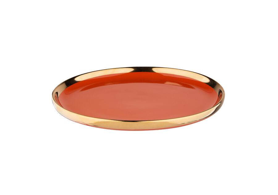 Talerz deserowy 20 cm Aurora Gold terakota ALTOMDESIGN