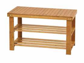 Szafka na buty z siedziskiem Sven bambus 70x27,5x45 cm TS INTERIOR