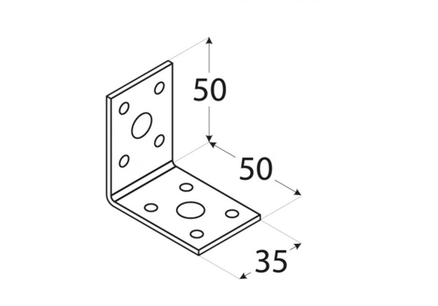 Kątownik łącznikowy 5x5x3,5 cm KL1 DMX