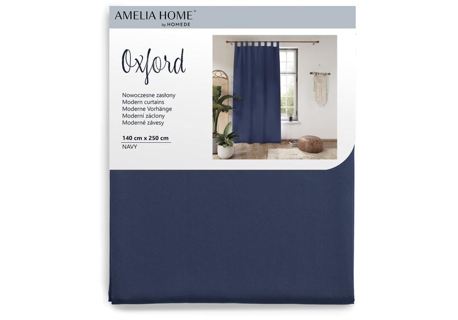 Zasłona Tab granatowy 140x250 cm AMELIAHOME