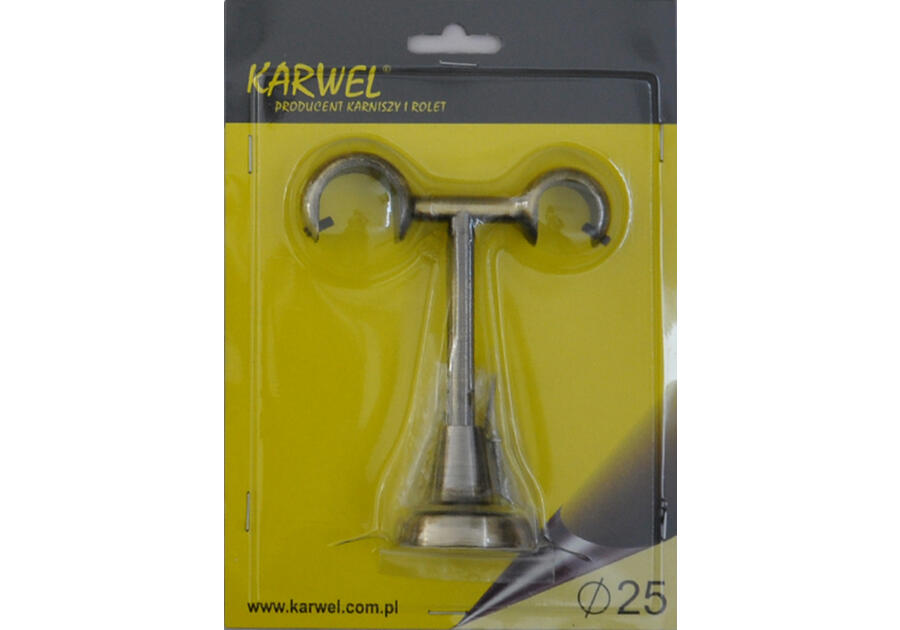 Wspornik podwojny sufitowy Zeus fi 25 mm złoto KARWEL