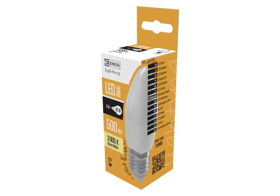 Żarówka LED candle 6 W E27 ciepła biel EMOS