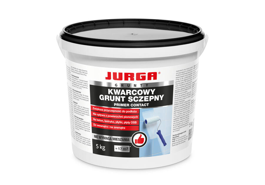 Szczepny preparat gruntujący z piaskiem kwarcowym Primercontact 5 kg JURGA