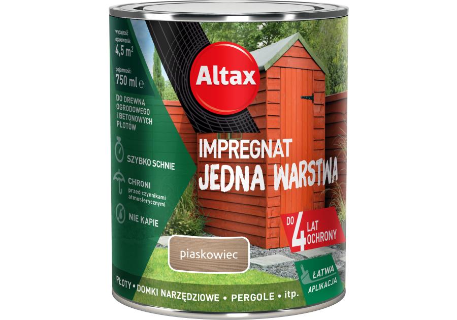 Impregnat Jedna Warstwa 4 lata 0,75 L piaskowiec ALTAX