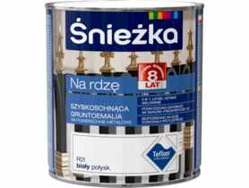 Farba na rdzę biały 0,65 L polysk ŚNIEŻKA