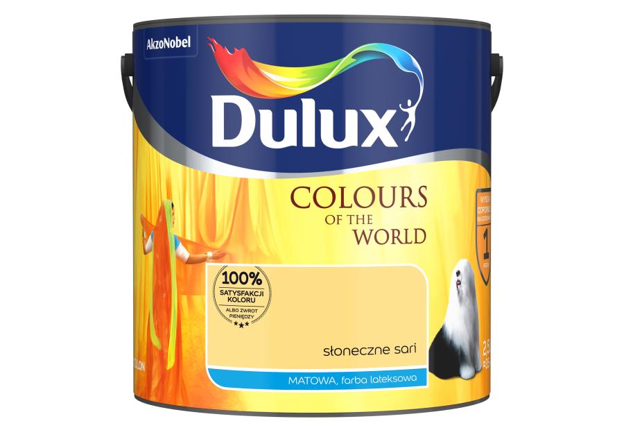Farba do wnętrz Kolory Świata 2,5 L słoneczne sari DULUX