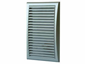 Kratka wentylacyjna z siatką 172x247 mm satyna VENTS