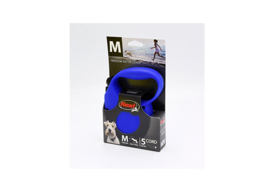 Smycz Flexi Standard M linka 5 m - 20 kg niebieska TATRAPET