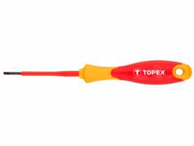 Wkrętak płaski 1000V, 2.5 x 75 mm, CrMo TOPEX