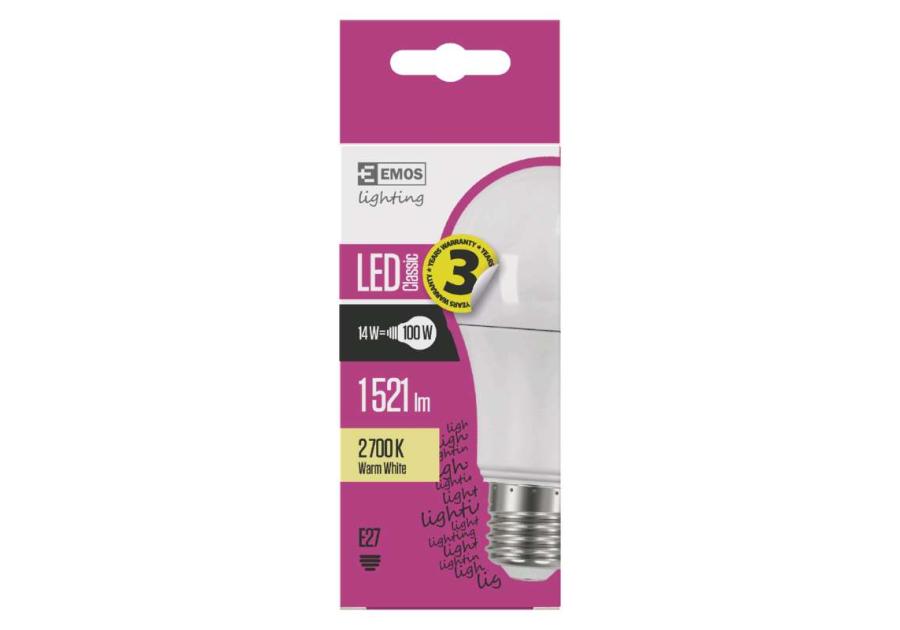 Żarówka LED Classic A60 14W E27 ciepła biel EMOS