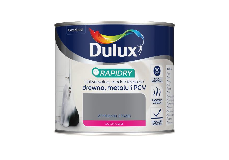 Farba do drewna, metalu i PCV Rapidry 0,4 L zimowa cisza DULUX