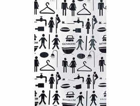 Zasłonka prysznicowa Peva Couple 180x200 cm BISK