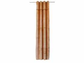 Zasłona welwetowa z wszywką z ekoskóry posh chic złoty 140x270 cm CHIC HOME
