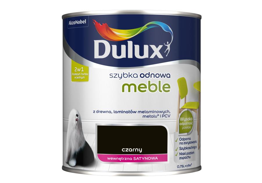 Farba Szybka Odnowa Meble 0,75 L czarny DULUX