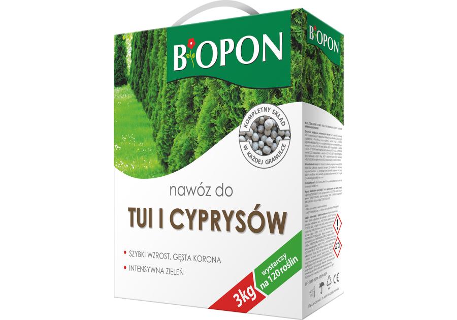 Nawóz do tui i cyprysów 3 kg BIOPON