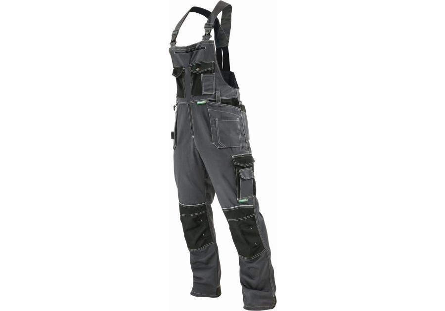 Spodnie robocze Allround line szaro-czarne ogrodniczki L-54 STALCO PREMIUM