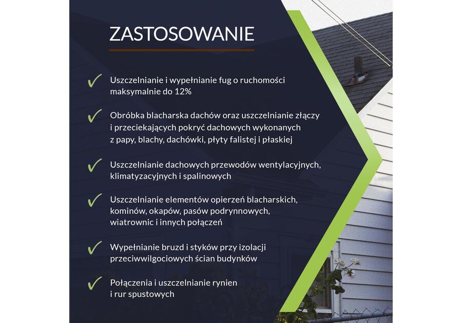 Uszczelniacz dekarski kauczukowy ceglany 310 ml TYTAN PROFESSIONAL