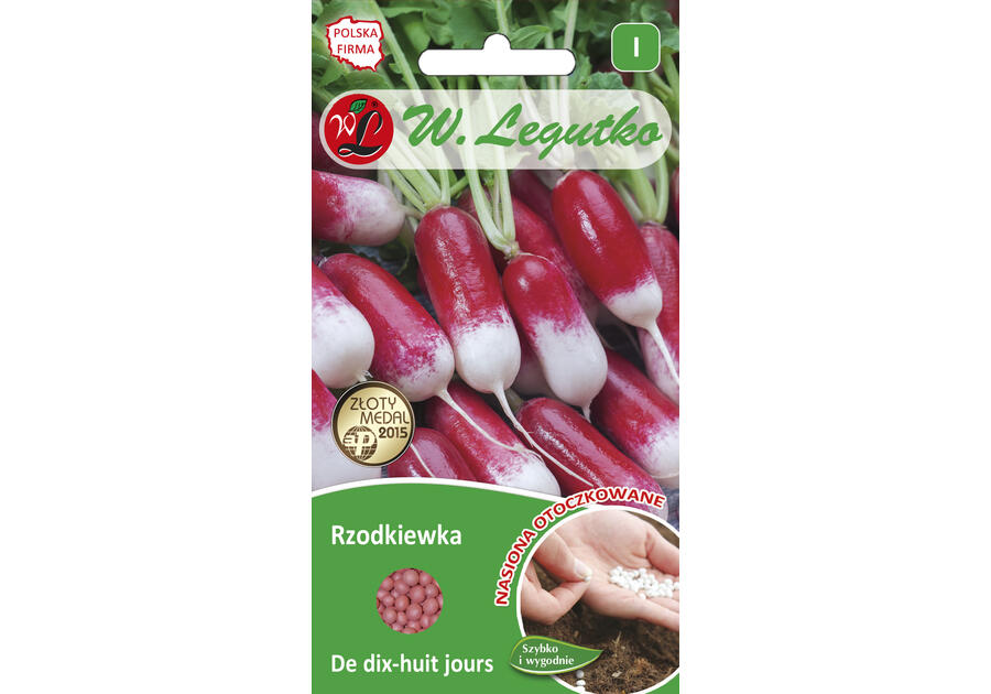 Rzodkiewka De Dix-huit jours nasiona otoczkowane 300 szt. W. LEGUTKO