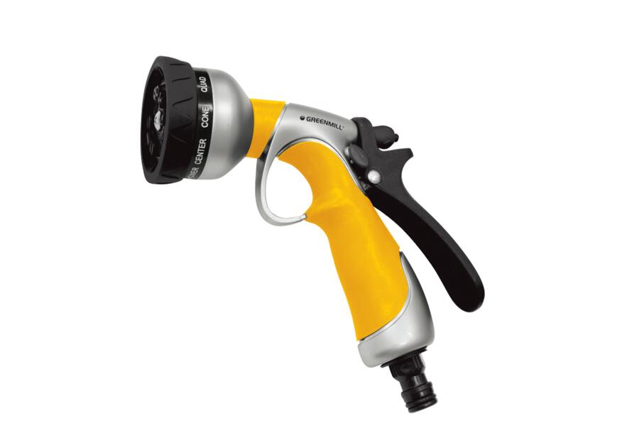 Pistolet metalowy 10-funkcyjny GREENMILL AQUASYSTEM